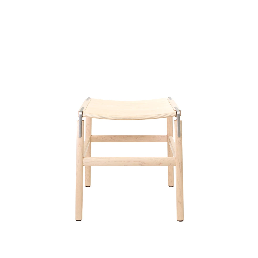 Fyrn SEATING Shorty - Maple, Matte Silver, Wood 3 Fyrn SEATING Shorty - Maple, Matte Silver, Wood