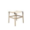 Fyrn SEATING Shorty - Natural Oak, Black, SN Leather, Seat Only, Ivory