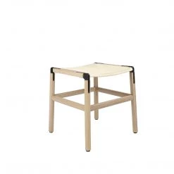 Fyrn SEATING Shorty - Natural Oak, Black, SN Leather, Seat Only, Ivory