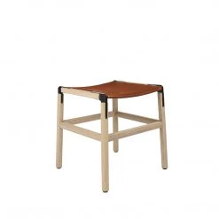 Fyrn Shorty - Natural Oak, Black, PVT Leather, Seat Only, Rust SEATING