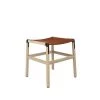 Fyrn SEATING Shorty - Natural Oak, Black, SN Leather, Seat Only, Rust
