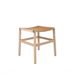 Fyrn Shorty - Natural Oak, Copper Bronze, PVT Leather, Seat Only, Camel