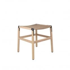 Fyrn SEATING Shorty - Natural Oak, Graphite, SN Leather, Seat Only, Sand