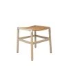 Fyrn Shorty - Natural Oak, Matte Silver, PVT Leather, Seat Only, Camel