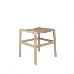 Fyrn Shorty - Natural Oak, Matte Silver, SN Leather, Seat Only, Sand