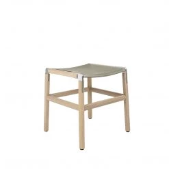 Fyrn Shorty - Natural Oak, Matte Silver, SN Leather, Seat Only, Stone