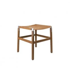Fyrn Shorty - Oxidized Oak, Matte Silver, PVT Leather, Seat Only, Camel
