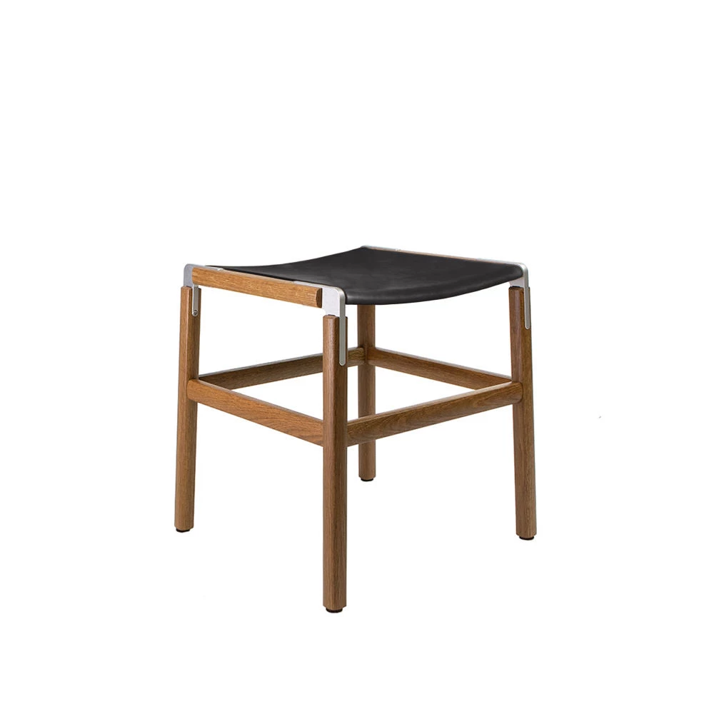 Fyrn SEATING Shorty - Oxidized Oak, Matte Silver, SN Leather, Seat Only, Coal 3 Fyrn SEATING Shorty - Oxidized Oak, Matte Silver, SN Leather, Seat Only, Coal