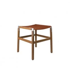 Fyrn Shorty - Oxidized Oak, Matte Silver, PVT Leather, Seat Only, Rust SEATING