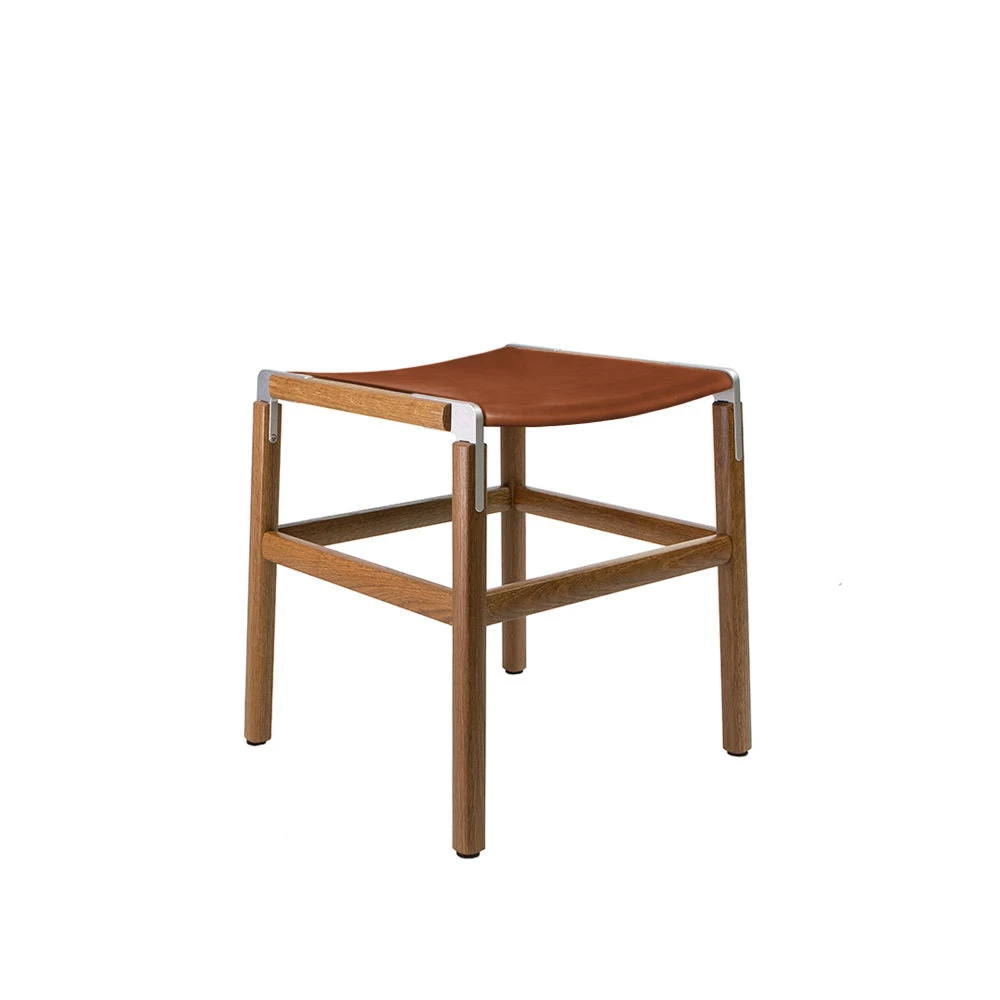 Fyrn SEATING Shorty - Oxidized Oak, Matte Silver, PVT Leather, Seat Only, Rust 3 Fyrn SEATING Shorty - Oxidized Oak, Matte Silver, PVT Leather, Seat Only, Rust