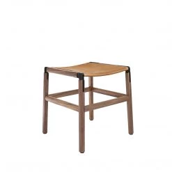 Fyrn Shorty - Black Walnut, Black, PVT Leather, Seat Only, Camel