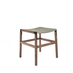 Fyrn SEATING Shorty - Black Walnut, Black, SN Leather, Seat Only, Stone