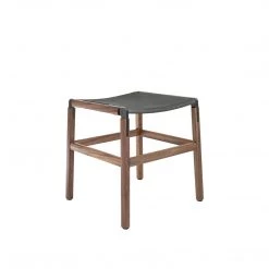 Fyrn SEATING Shorty - Black Walnut, Graphite, PVT Leather, Seat Only, Lava