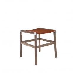 Fyrn Shorty - Black Walnut, Matte Silver, PVT Leather, Seat Only, Rust SEATING