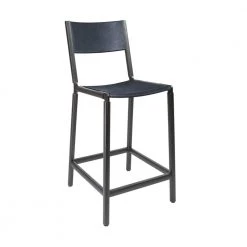 Fyrn SEATING Linden - Charcoal Black, Black, PVT Leather, Seat And Back, Night