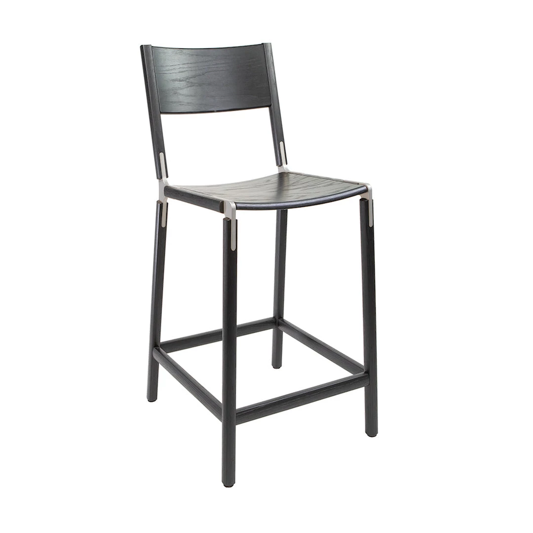 FYRN Linden Counter Stool Charcoal Black SEATING 6 FYRN Linden Counter Stool Charcoal Black SEATING