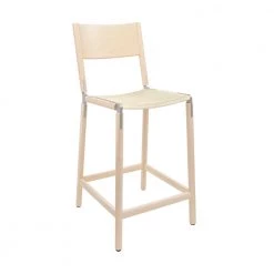 Fyrn Linden - Maple, Matte Silver, SN Leather, Seat Only, Ivory SEATING