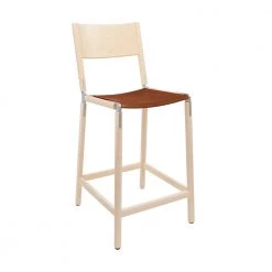 Fyrn Linden - Maple, Matte Silver, PVT Leather, Seat Only, Rust SEATING