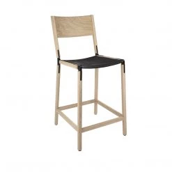 Fyrn Linden - Natural Oak, Black, PVT Leather, Seat Only, Coal SEATING