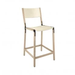 Fyrn Linden - Natural Oak, Black, SN Leather, Seat & Back, Ivory