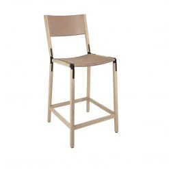 Fyrn Linden - Natural Oak, Black, SN Leather, Seat & Back, Sand