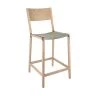 Fyrn Linden - Natural Oak, Copper Bronze, SN Leather, Seat Only, Stone