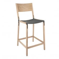 Fyrn Linden - Natural Oak, Graphite, PVT Leather, Seat Only, Lava