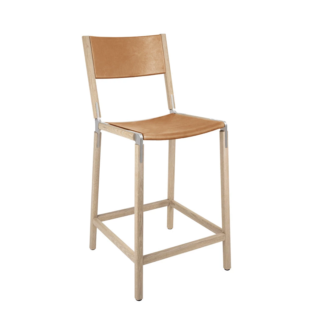 Fyrn Linden - Natural Oak, Matte Silver, PVT Leather, Seat & Back, Camel SEATING 3 Fyrn Linden - Natural Oak, Matte Silver, PVT Leather, Seat & Back, Camel SEATING