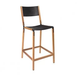 Fyrn Linden - Oxidized Oak, Black, SN Leather, Seat And Back, Coal SEATING