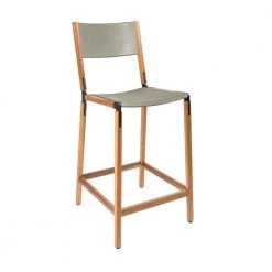 Fyrn SEATING Linden - Oxidized Oak, Black, SN Leather, Seat And Back, Stone