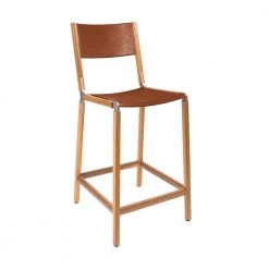 Fyrn Linden - Oxidized Oak, Copper Bronze, SN Leather, Seat And Back, Rust SEATING