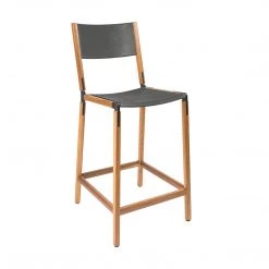 Fyrn SEATING Linden - Oxidized Oak, Graphite, PVT Leather, Seat & Back, Lava