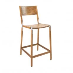 Fyrn SEATING Linden - Oxidized Oak, Matte Silver, Wood