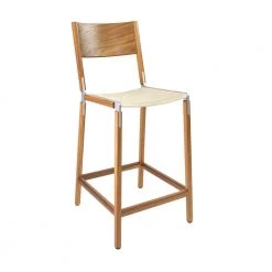 Fyrn Linden - Oxidized Oak, Matte Silver, SN Leather, Seat Only, Ivory SEATING