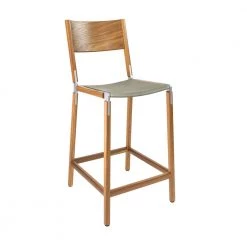 Fyrn SEATING Linden - Oxidized Oak, Matte Silver, SN Leather, Seat Only, Stone