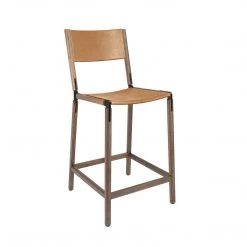 Fyrn SEATING Linden - Black Walnut, Black, PVT Leather, Seat & Back, Camel