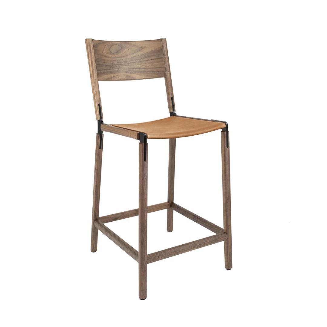 Fyrn SEATING Linden - Black Walnut, Black, PVT Leather, Seat Only, Camel 3 Fyrn SEATING Linden - Black Walnut, Black, PVT Leather, Seat Only, Camel