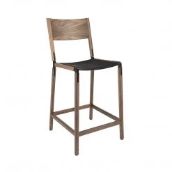 Fyrn SEATING Linden - Black Walnut, Black, SN Leather, Seat Only, Coal