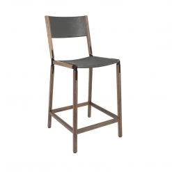 Fyrn SEATING Linden - Black Walnut, Black, PVT Leather, Seat & Back, Lava