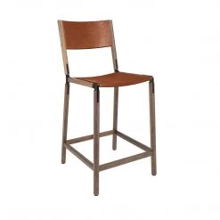 Fyrn SEATING Linden - Black Walnut, Black, SN Leather, Seat & Back, Rust