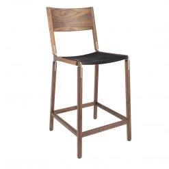 Fyrn Linden - Black Walnut, Copper Bronze, PVT Leather, Seat Only, Coal SEATING