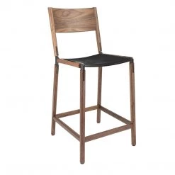 Fyrn Linden - Black Walnut, Graphite, PVT Leather, Seat Only, Coal