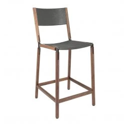 Fyrn Linden - Black Walnut, Graphite, PVT Leather, Seat & Back, Lava