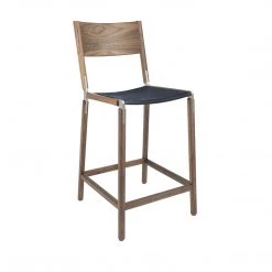 Fyrn Linden - Black Walnut, Matte Silver, PVT Leather, Seat Only, Night SEATING