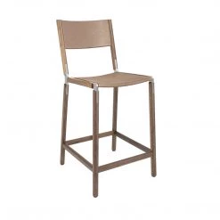 Fyrn SEATING Linden - Black Walnut, Matte Silver, SN Leather, Seat & Back, Sand