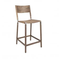 Fyrn SEATING Linden - Black Walnut, Matte Silver, SN Leather, Seat Only, Sand