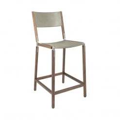 Fyrn Linden - Black Walnut, Matte Silver, SN Leather, Seat & Back, Stone SEATING