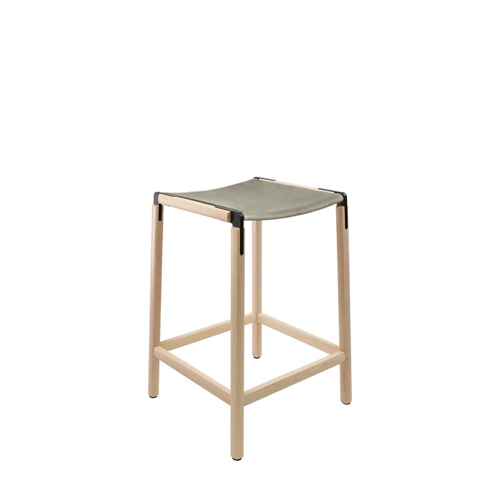 Fyrn SEATING De Haro - Maple, Black, SN Leather, Seat Only, Stone 3 Fyrn SEATING De Haro - Maple, Black, SN Leather, Seat Only, Stone