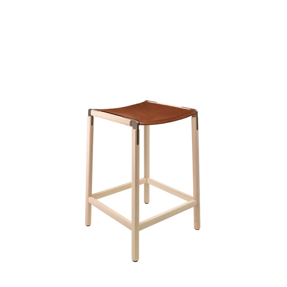 Fyrn De Haro - Maple, Copper Bronze, PVT Leather, Seat Only, Rust 3 Fyrn De Haro - Maple, Copper Bronze, PVT Leather, Seat Only, Rust