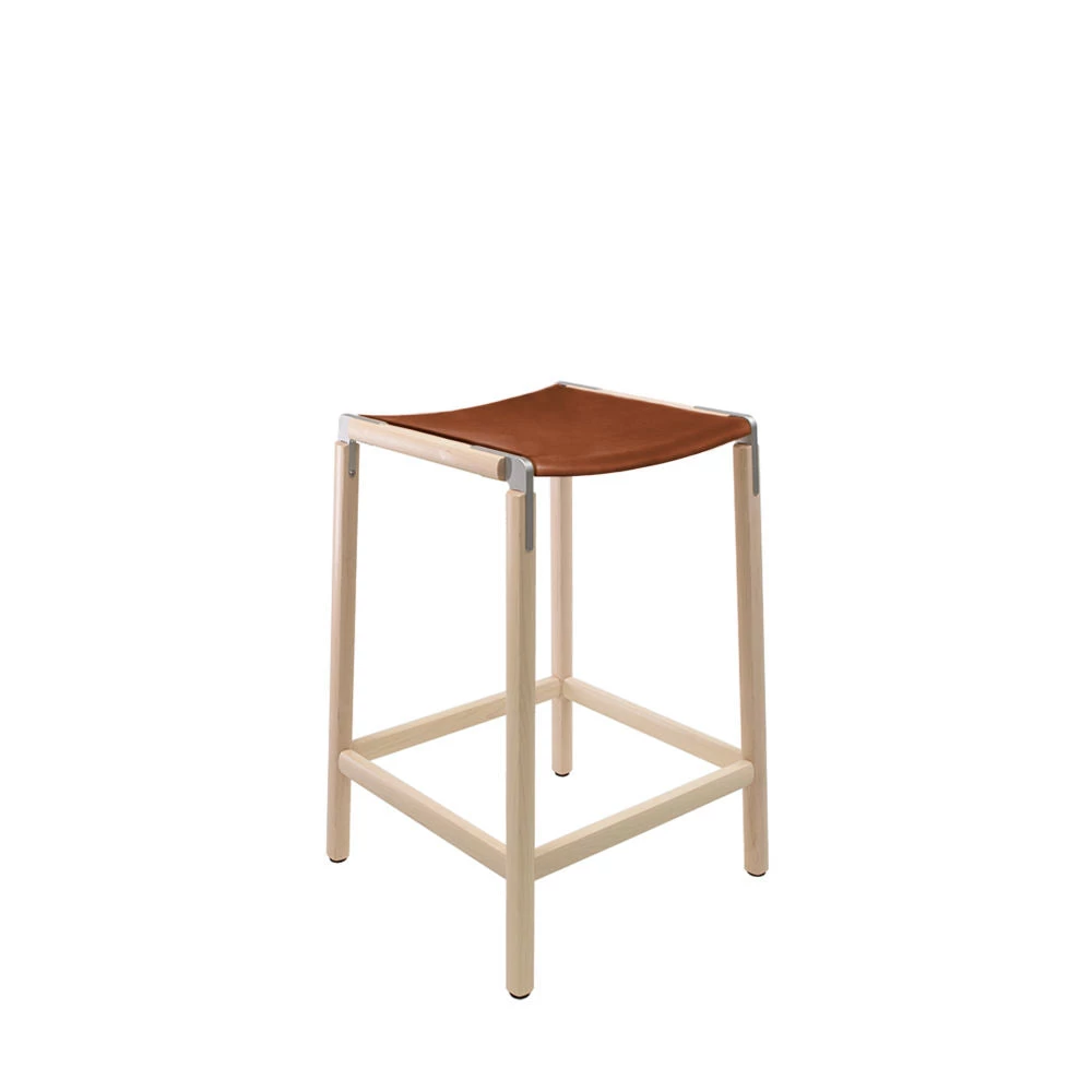 Fyrn De Haro - Maple, Matte Silver, PVT Leather, Seat Only, Rust 3 Fyrn De Haro - Maple, Matte Silver, PVT Leather, Seat Only, Rust